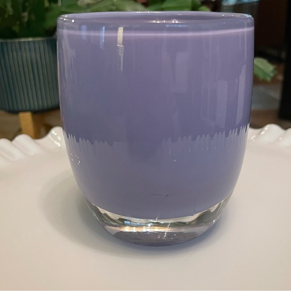 SOLD Glassybaby Purple Lavender Lilac Candle Votive Glass pre-triskelion - Picture 2 of 14